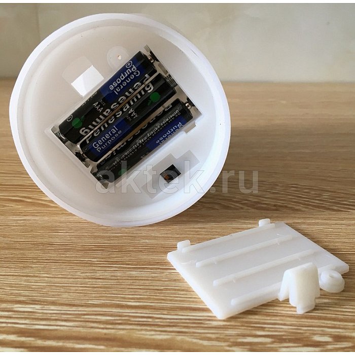 Светодиодная LED свеча из воска 10x7,5 белый 4